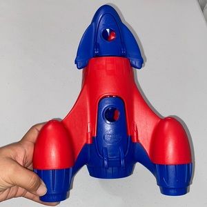 Green Toys Red Blue Kids Space Ship Rocket Pretend Play Astronauts